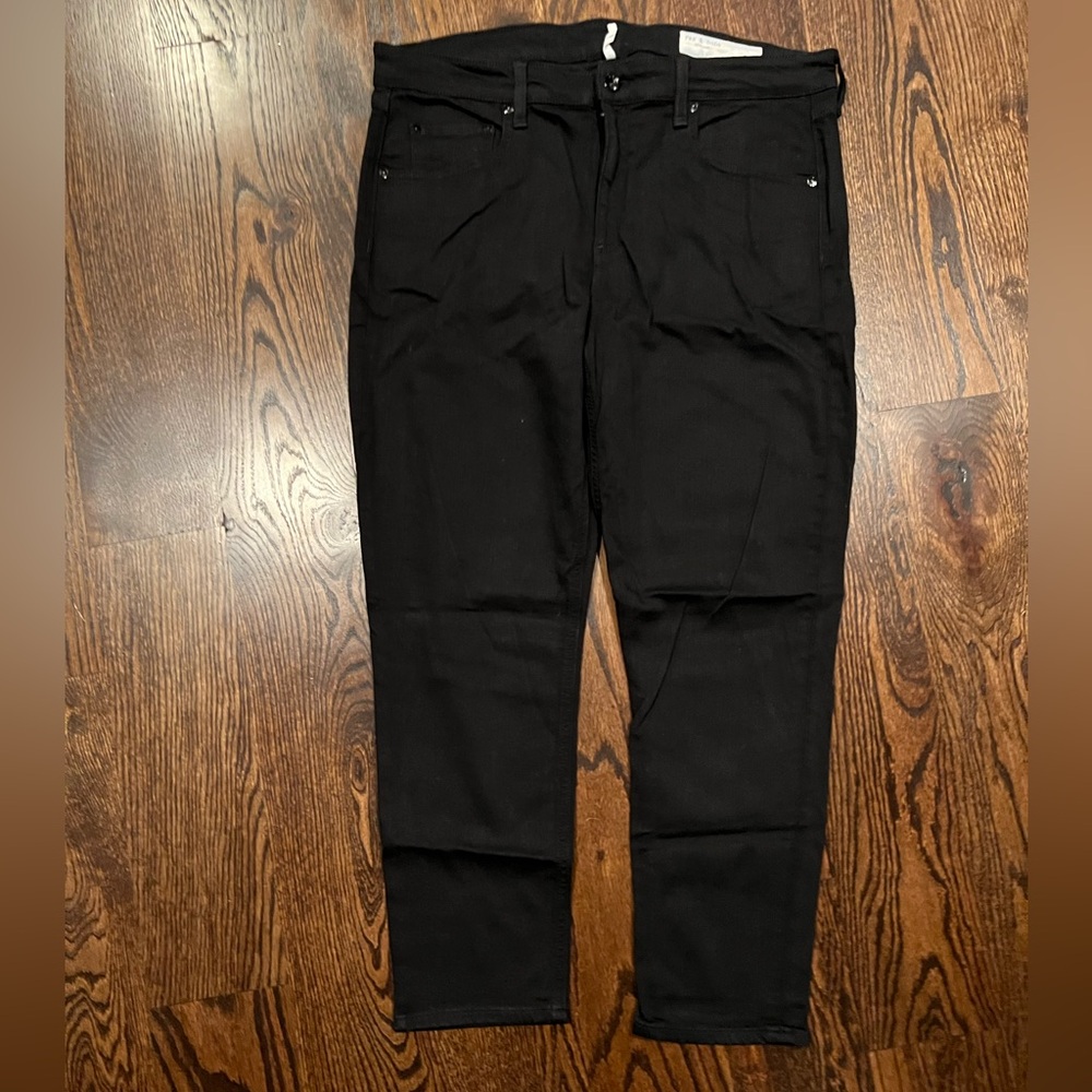 Rag & Bone Black Slim Fit Jeans - Size 34